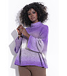 Дамски пуловер в лилави нюанси Sandra със съдържание на мохер-0 снимка