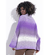 Дамски пуловер в лилави нюанси Sandra със съдържание на мохер-1 снимка