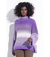 Дамски пуловер в лилави нюанси Sandra със съдържание на мохер-2 снимка