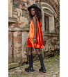 Ефектна сатенирана рокля в оранжев нюанс Amadu-1 снимка