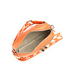 Оранжева дамска чанта от естествена кожа Saruni-3 снимка