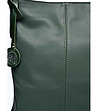 Дамска тъмнозелена чанта от естествена кожа Paola-2 снимка