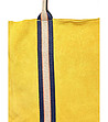 Дамска чанта в жълто от естествен велур Zira-2 снимка