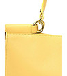 Дамска жълта чанта от естествена кожа Diana-2 снимка
