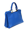 Дамска синя чанта от естествена кожа Diana-1 снимка