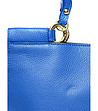 Дамска синя чанта от естествена кожа Diana-2 снимка