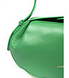 Дамска зелена кожена чанта Novara-2 снимка