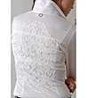 Бяла дамска риза с дантела Fram-1 снимка