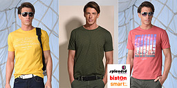 Splendid, Smart  & Biston - цветни тениски за силната половинка снимка