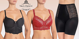 Nikol Djumon - страстна в черно и червено снимка