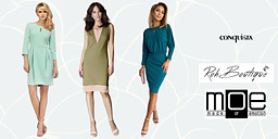 Феерия от рокли в зелени нюанси снимка