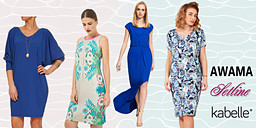 Модна синева от рокли снимка