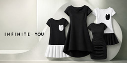 Infinite you рокли в черно и бяло снимка