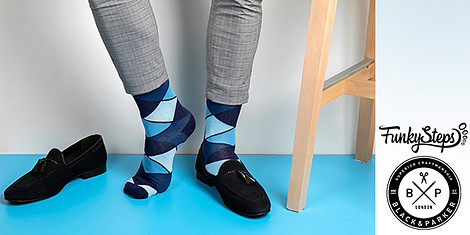 Забавни чорапи за цветно настроение снимка
