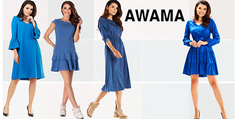 Awama - рокли в синьоснимка