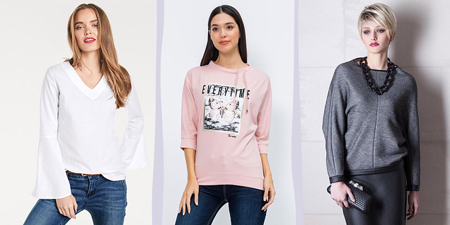 Маркови блузи с дълъг ръкав снимка