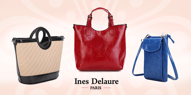 Ines Delaure - винаги шик с цветен аксесоар снимка