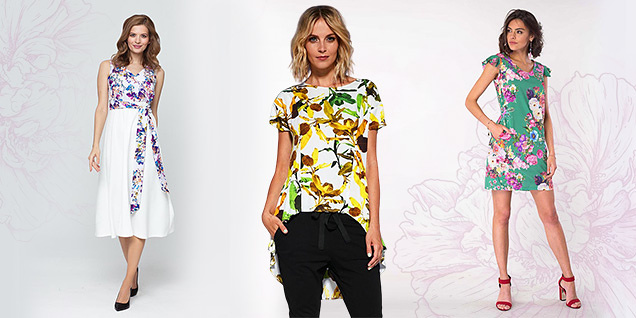 Дрехи с флорални мотиви снимка