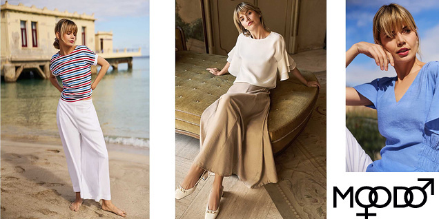 Moodo - блузи с къс ръкав за кокетки снимка