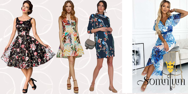 Дрескод - рокли с флорални мотиви снимка