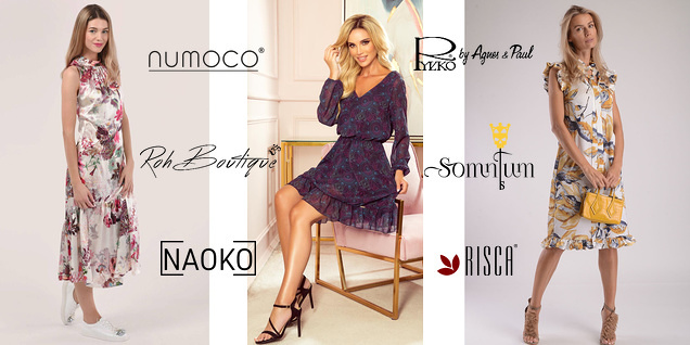 Разцъфти с нова рокля с флорални мотиви снимка