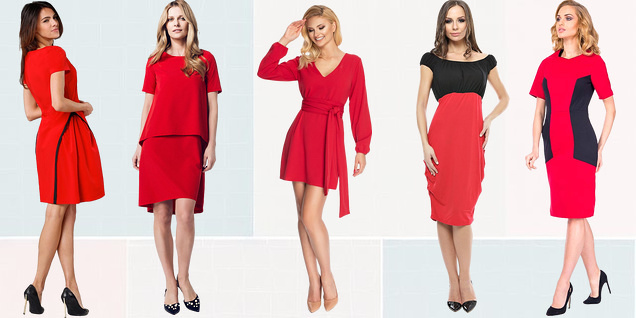 Дрескод - дръзка в червено снимка