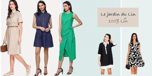 Le jardin du Lin - нова рокля с лен и памук за повече комфорт снимка