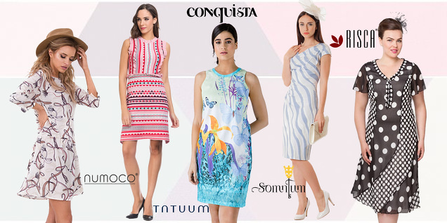 Завладяваща визия с нова рокля с принт снимка