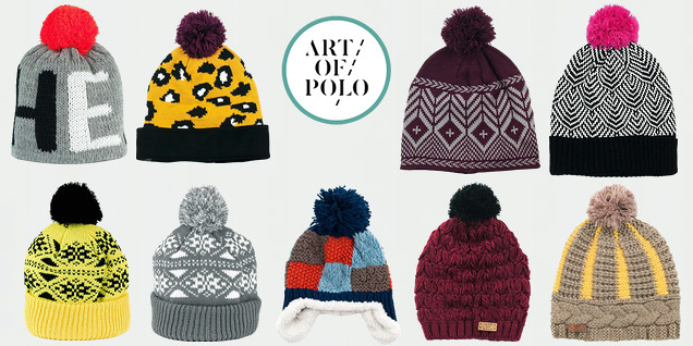 Art of Polo - зимни шапки с помпони снимка