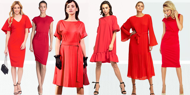 Дрескод - дръзка в червено снимка