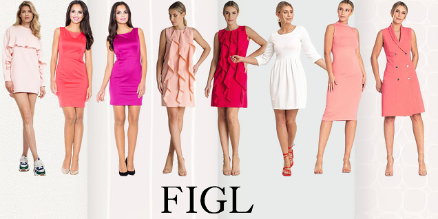 Figl - рокли в бонбонени и бели нюанси снимка