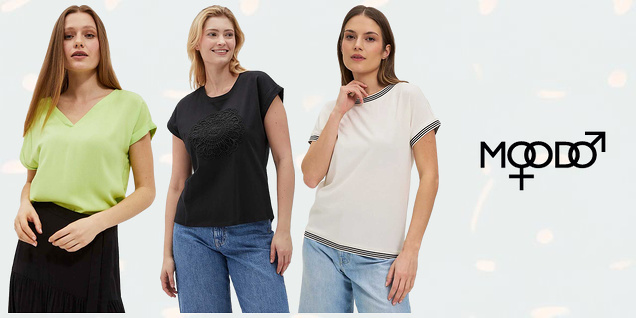 Moodo - блуза с къс ръкав за дамите снимка