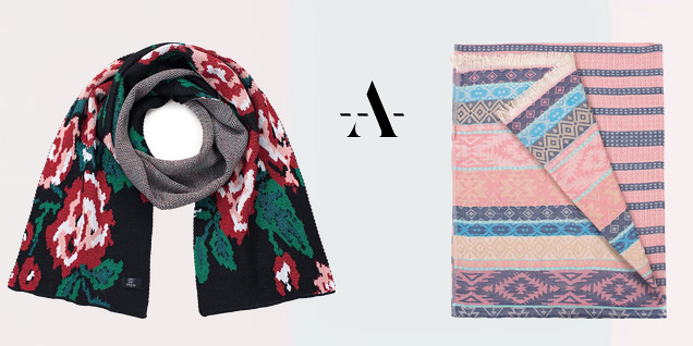 Art of Polo - зимни шалове с принт снимка