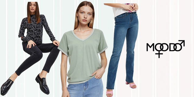 Moodo - свежото комбо тази Пролет - дънки и тениска снимка