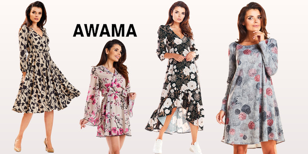 Awama - рокли с принт снимка