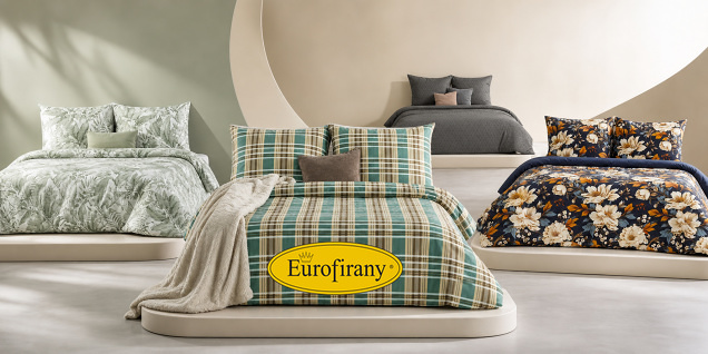 Eurofirany – цветни мотиви в спалнята снимка