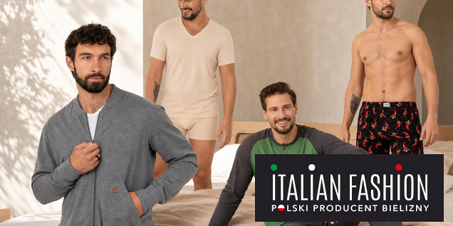 Italian Fashion мъжко домашно облекло за сън и релакс снимка