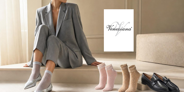 Veneziana фини, мрежести и фигурални чорапи снимка