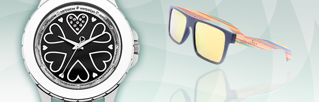 Слънчеви очила и часовници снимка