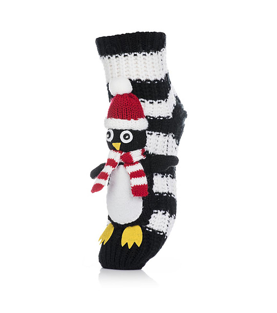 Дамски чорапи в черно и бяло Пингвин снимка