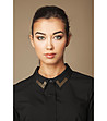 Черна дамска риза -2 снимка