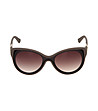 Кафяви unisex слънчеви очила-1 снимка
