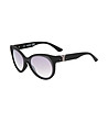 Дамски черни очила със сиви овални лещи-0 снимка