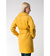 Дамско палто в цвят горчица Zosia-1 снимка