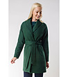 Дамско палто в зелено Zosia-0 снимка