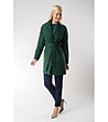 Дамско палто в зелено Zosia-2 снимка