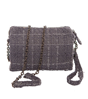 Дамска чанта в сив нюанс снимка