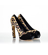 Дамски обувки Matilda с леопардови шарки-3 снимка