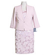 Розов костюм от сако и рокля Jelena-0 снимка