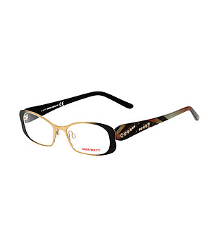 Дамски рамки за очила в жълто и черно снимка